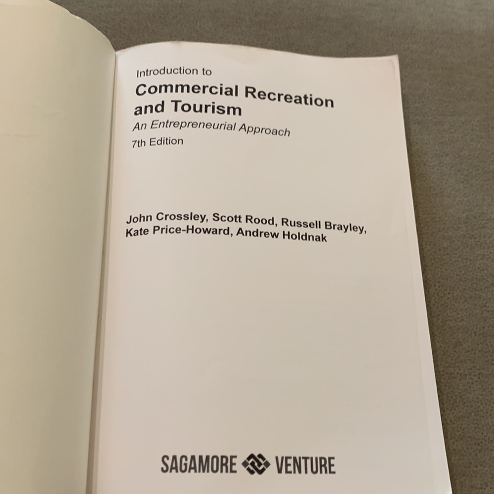 Introduction to Commercial Recreation and Tourism Book - Picture 5 of 6